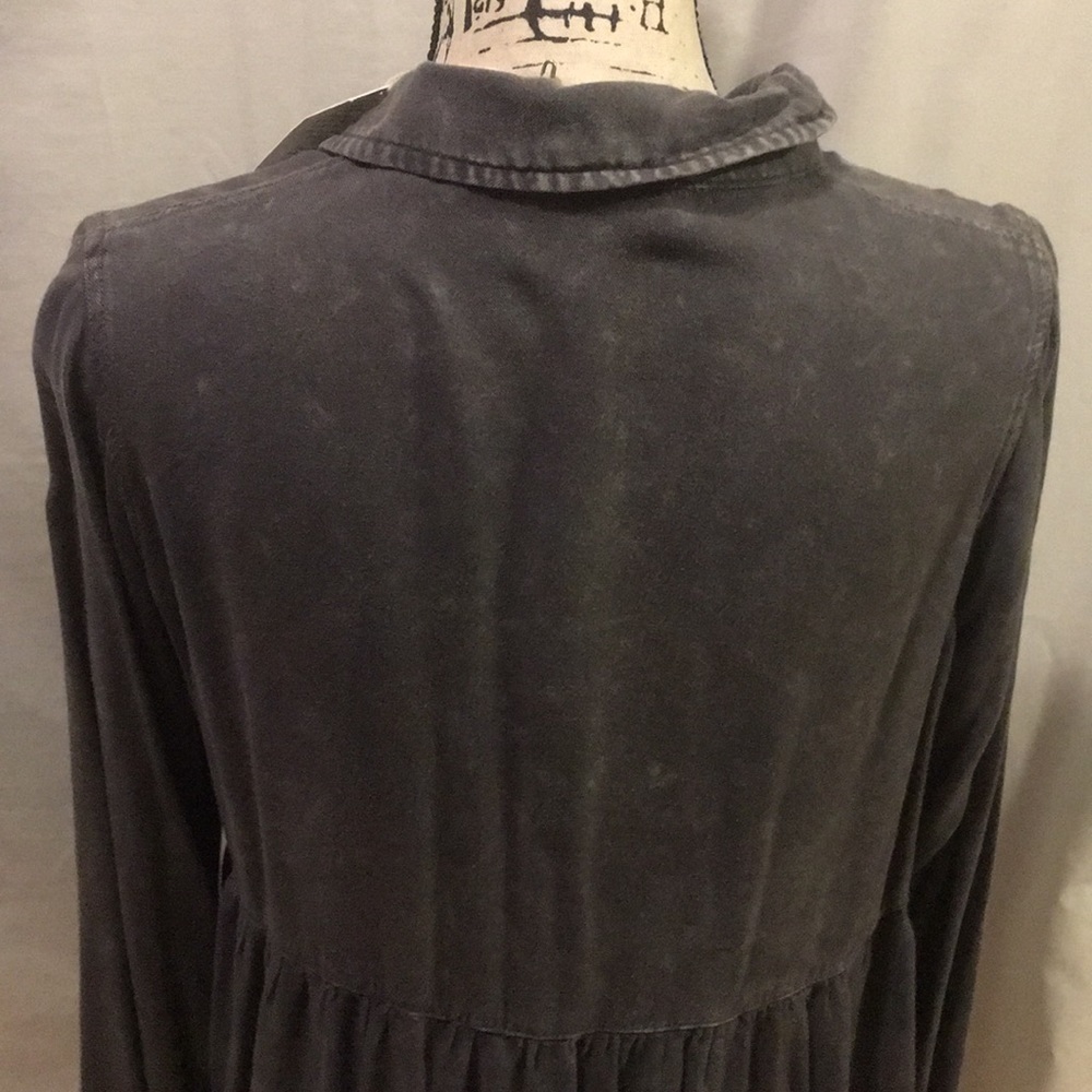 Grace & Lace Sadie gray washed tencil tunic S - Picture 5 of 7